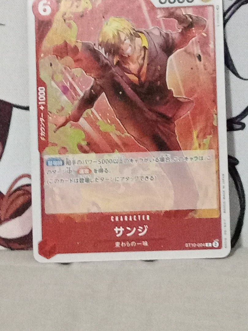 Sanji ST10-004 C (Category: Raw Singles) located in Manila. Submitted by inari05 (Listing ID 1468320340, Image 1). Description: -First owner -Asking 125 -Sf charged to buyer -Good condition rfs:Need cash Payment:Gcash.