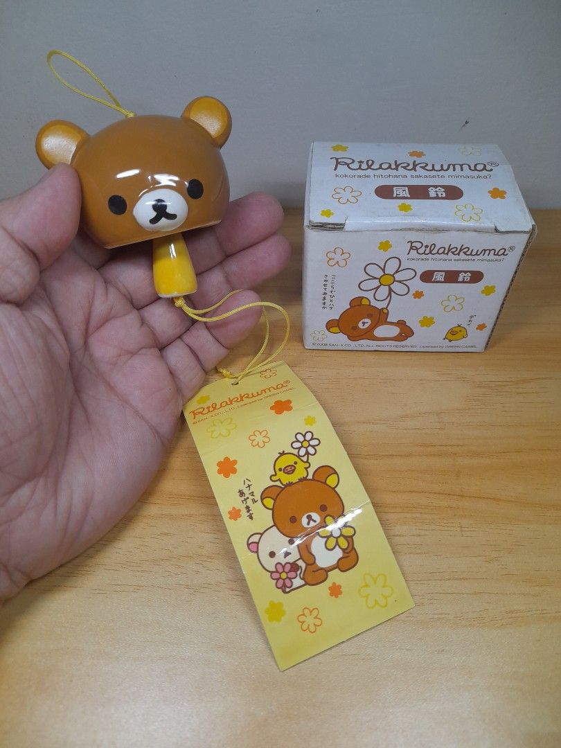 SAN-X RILAKUKUMA CERAMIC WINDCHIME (Category: Character Goods) located in Bulacan. Submitted by nansantiago (Listing ID 1468399346, Image 1). Description: SAN-X RILAKUKUMA CERAMIC WINDCHIME Good as new with box 🏷️ ₱195‼️ 📍 Location: Plaridel, Bulacan 💸 Mode of Payments: Gcash / BPI 📦 Pick-up / Ship 🚚 Couriers : Flash Express / SPX / Lalamove.