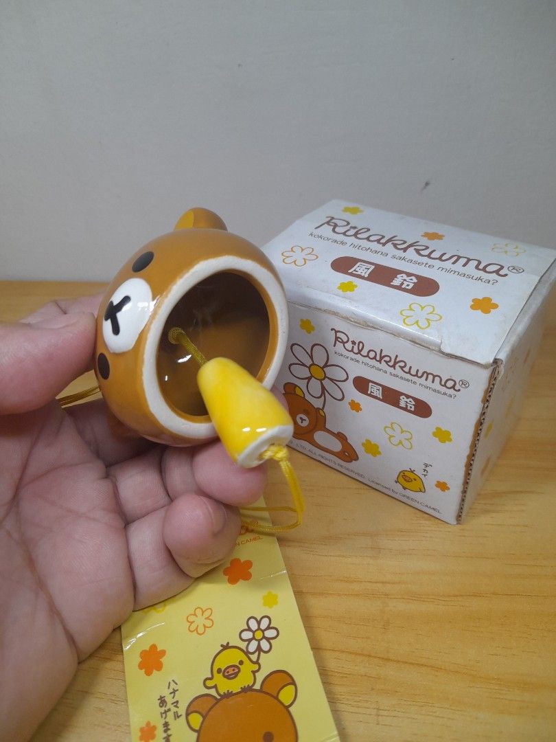 SAN-X RILAKUKUMA CERAMIC WINDCHIME (Category: Character Goods) located in Bulacan. Submitted by nansantiago (Listing ID 1468399346, Image 3). Description: SAN-X RILAKUKUMA CERAMIC WINDCHIME Good as new with box 🏷️ ₱195‼️ 📍 Location: Plaridel, Bulacan 💸 Mode of Payments: Gcash / BPI 📦 Pick-up / Ship 🚚 Couriers : Flash Express / SPX / Lalamove.