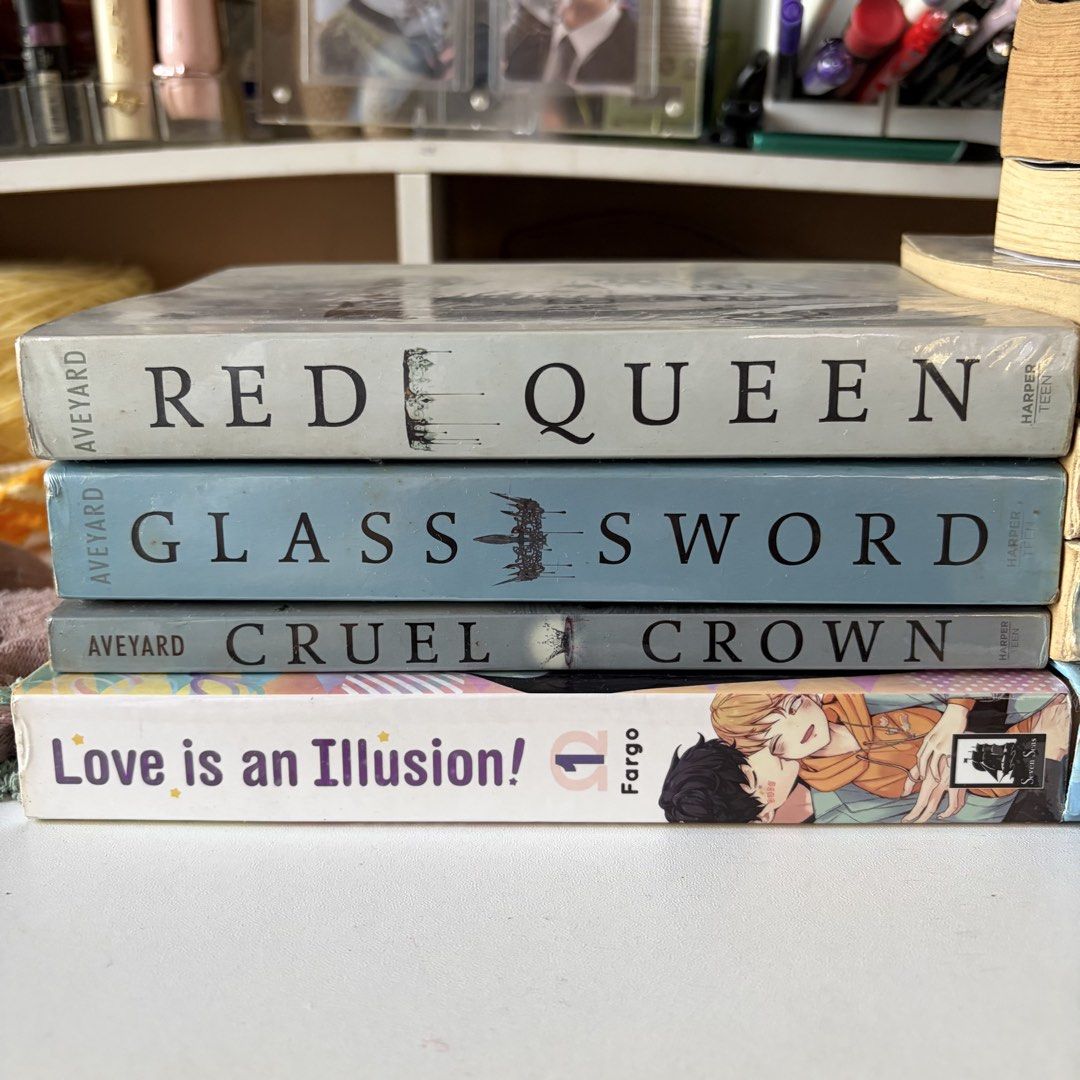 Second Hand Books For Sale (Category: Storybooks) located in Caloocan City. Submitted by mon_cheeri (Listing ID 1468320534, Image 2). Description: Love is an Illusion - barely opened; 600 Red Queen Trilogy - Well-used; 300 Les Miserables - well-used; 100 Persuasion - barely opened; 100 The Selection Trilogy - well-used; 450 Sick Kids in Love - well-used; 120.