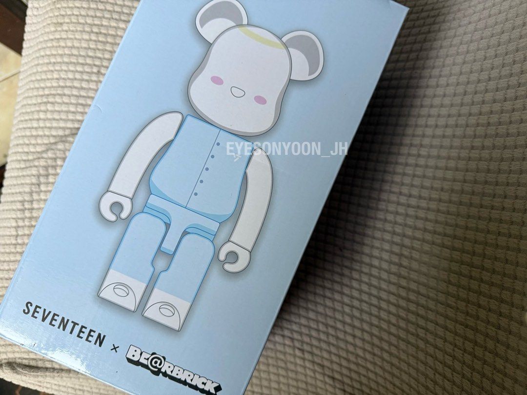 SEVENTEEN Be@rbrick 400% Jeonghan (Category: Figurines & Statues) located in Manila. Submitted by haniwajjongie (Listing ID 1468347701, Image 2). Description: wts lfb seventeen be@rbrick 400% jeonghan jh ₱10,550 - sealed, never opened since arrival - with pc & message card - onhand rfs: extra.