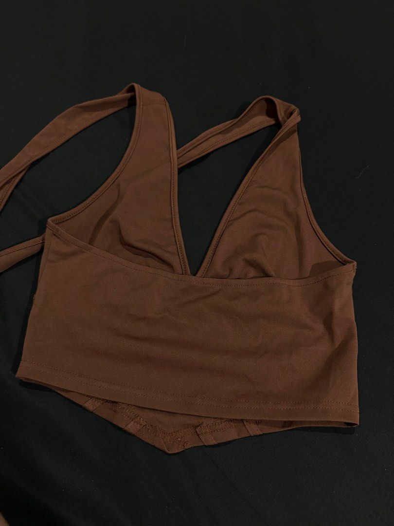 Shein Brown Top (Category: Blouses) located in Manila. Submitted by mdncy (Listing ID 1468459429, Image 2). Description: .