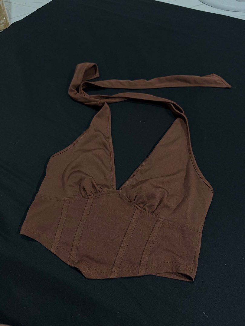 Shein Brown Top (Category: Blouses) located in Manila. Submitted by mdncy (Listing ID 1468459429, Image 1). Description: .