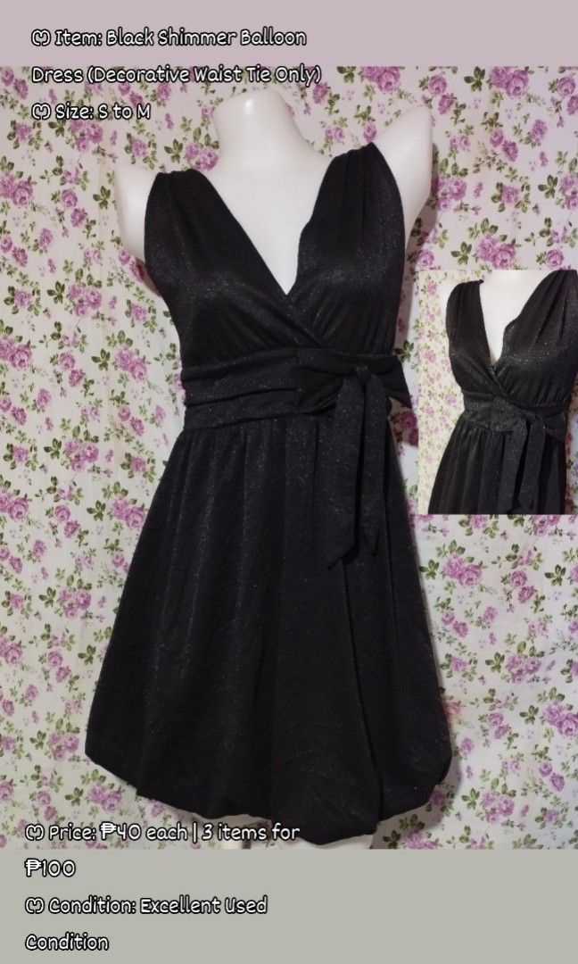Shimmer balloon dress (Category: Evening dresses & gowns) located in Solano. Submitted by ashamegumi (Listing ID 1468459373, Image 1). Description: shipping via J&T EXPRESS SF: 54PHP & above.