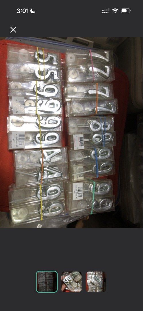 Silver Number Candles and Assorted Plastic Cookie Cutters (Category: Bakeware) located in Mandaluyong City. Submitted by greenapple14 (Listing ID 1468339381, Image 2). Description: - Bundle set of silver number candles in clear boxes - Includes assorted plastic cookie cutters: Mickey Mouse, star, snowflake, and hand shapes - Ideal for birthday cakes and fun baking projects - Kitchen clear-out sale - Selling everything together as one set.