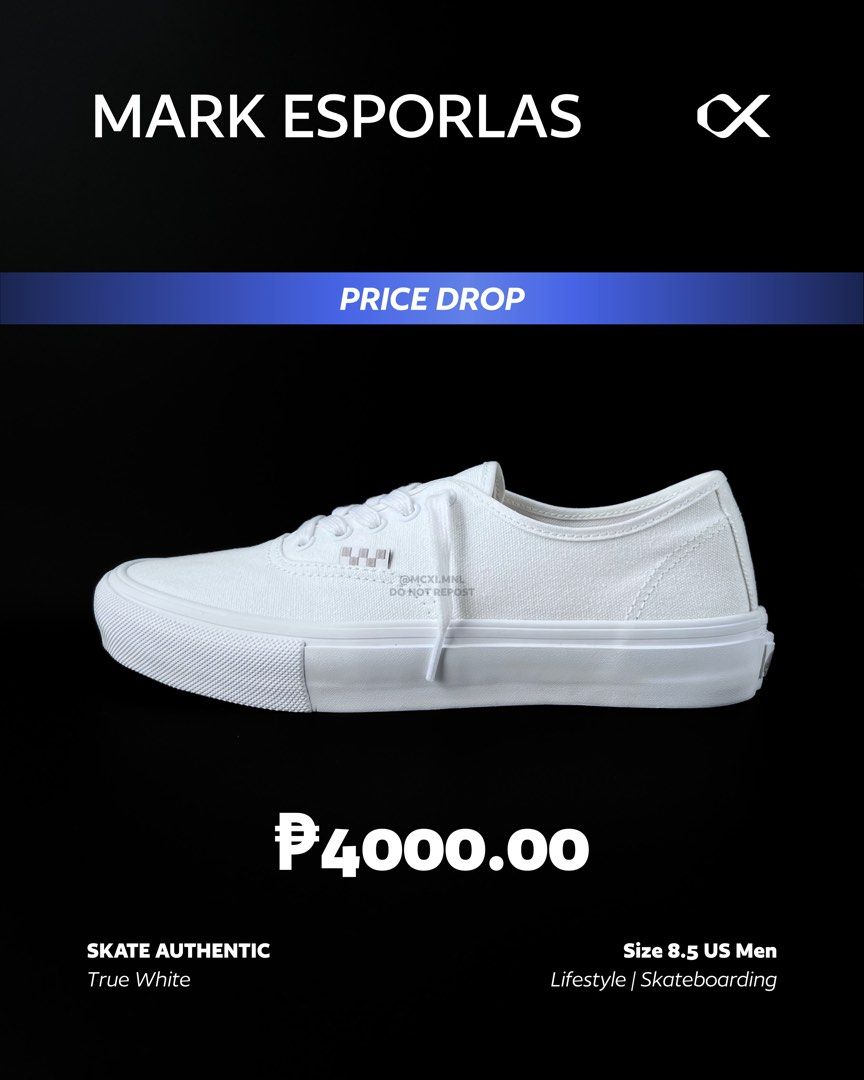 Skate Authentic (Category: Sneakers) located in Manila. Submitted by mxmxmxmxxx (Listing ID 1468295046, Image 1). Description: Fitted Only..