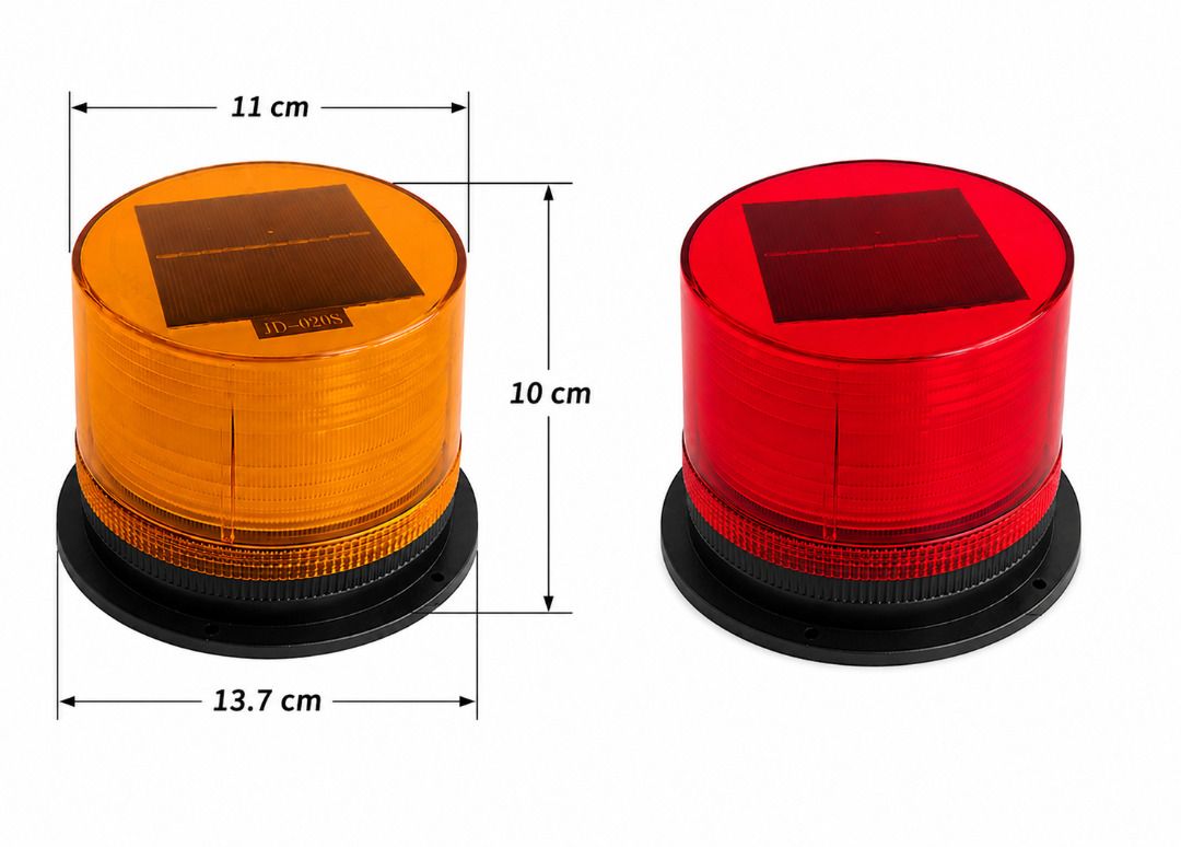 Solar Blinker LED Light Magnetic Beacon Warning Light (Category: Industrial Equipment) located in Manila. Submitted by liincee (Listing ID 1468302342, Image 2). Description: Color: Orange, Red Size: 137mm x 100mm Solar panel types and sizes 5V 140MA 70*70MM Battery: 3.7V 1200MA Li-ion rechargeable battery Life cycle 500 charge and discharge times Function: flash After full charged, the using time >90h Charging time:10h Material: Shell parts: PC; 