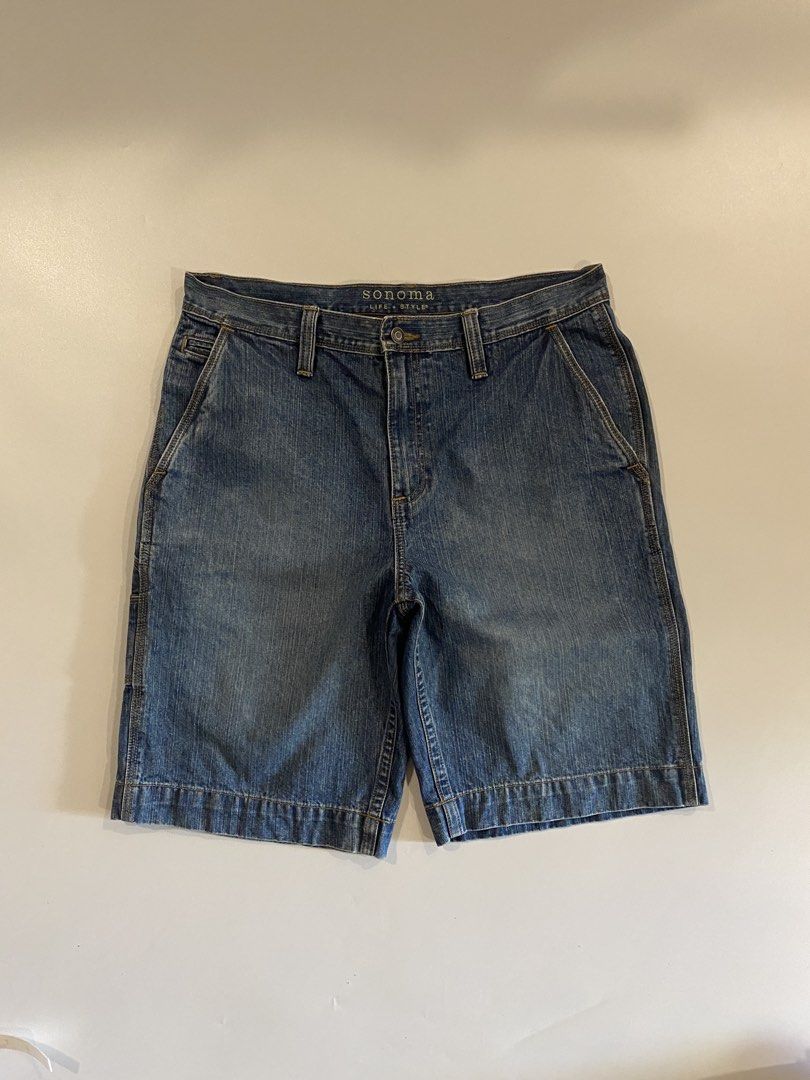 Sonoma carpenter jorts (Category: Shorts) located in Iloilo. Submitted by joren_ian (Listing ID 1468305458, Image 1). Description: Size:34 Length:22.5 Waist:34 Leg open:11.5 Thighs:14 ₱ Condition: Issue: .