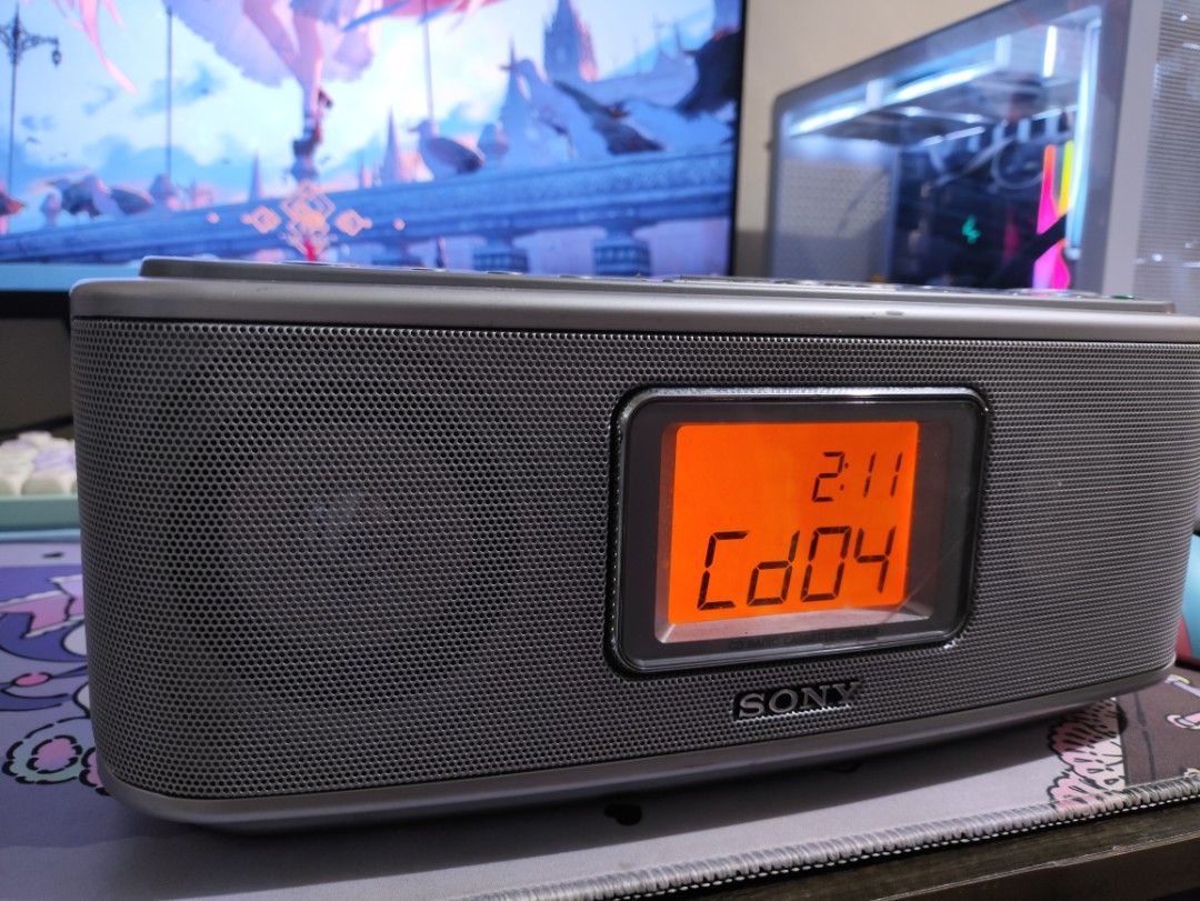 Sony CFD-E500TV Portable CD Player ONLY (Category: Portable Music Players) located in Imus. Submitted by hibikiya (Listing ID 1468333176, Image 1). Description: CD Lens KSS213C Working, Original, and User serviceable NO Aux out Cassette stuck AS-IS Radio Japan Standard As-is Headphone out OK AA Batteries 100v Imus Cavite.