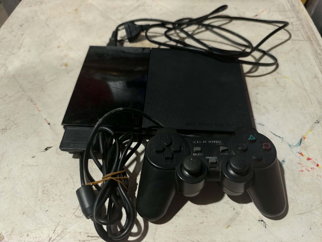 Sony PlayStation 2 Slim Console PAL (Category: PlayStation) located in Cagayan de Oro. Submitted by retrogamingcdo (Listing ID 1468412583, Image 1). Description: - Console: Black PlayStation 2 Slim untested - Included: 1 third-party controller, power cable, and AV cable, 1 memory card - Condition: Normal scuffs and wear from regular use - Perfect for playing classic retro games - Ready to plug and play.