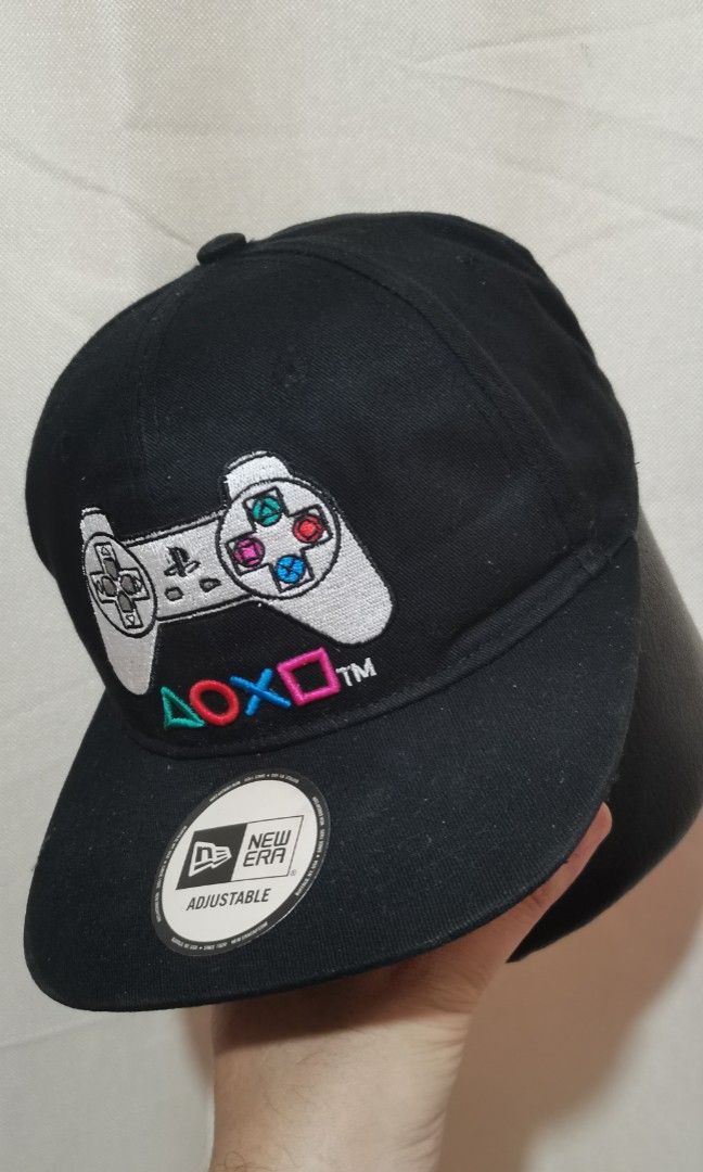 Sony Playstation Promotion Cap (Category: Caps & Hats) located in Indang. Submitted by capitenyo (Listing ID 1468290563, Image 3). Description: Sony Playstation Promotion Cap by New Era ✅ Structure Dome Snap back ✅ Dome Size - Medium to Large ✅ Black Color Dome and Visor ✅ Color rate - 9/10 ✅ Materials - 100% Cotton ✅ Made in Bangladesh ✅ Condition - Used, Good, Excellent ✅ Actual photos are posted ⭕ Gcash Mode of Payment / No COD LBC BRANCH COP 