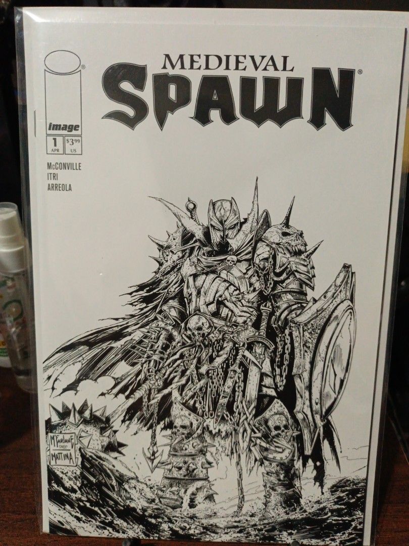Spawn Universe Comics (Category: Comics & Manga) located in Antipolo. Submitted by makasalanan (Listing ID 1468312832, Image 2). Description: - Black and White Cover assorted comics for sale - Sold as set Only.