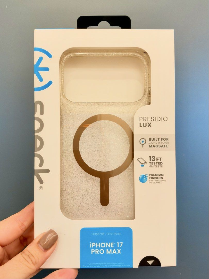 Speck Lux Glitter Case for iPhone 17 Pro Max / iPhone 18 Pro Max (Category: Cases & Sleeves) located in Marikina City. Submitted by casesandmanymore (Listing ID 1468438788, Image 1). Description: .