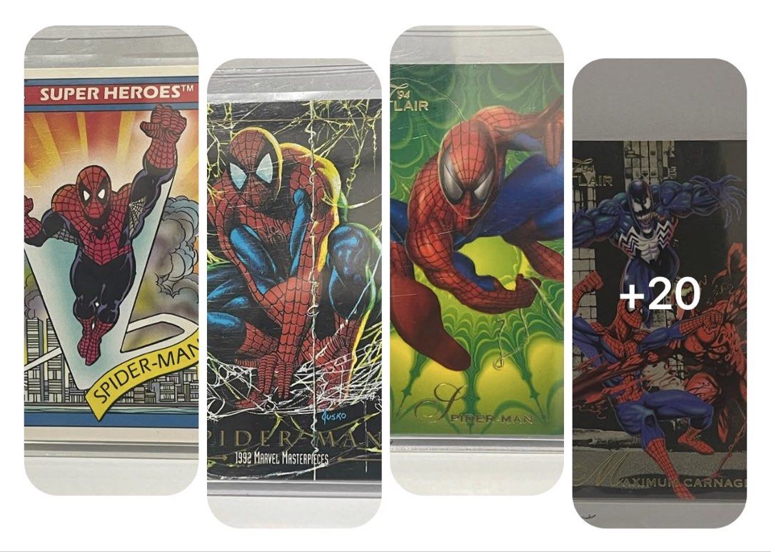 Spider-Man (Category: Raw Singles) located in Bacoor. Submitted by baldurog (Listing ID 1468489999, Image 1). Description: Pls see Pictures for each price Posted actual picture Cards in Minr Condition Prices are fixed Payment : Gcash Delivery or shipping only delivery : Lalamove Shipping : J&T Location: Molino3 Bacoor Cavite PM if interested.