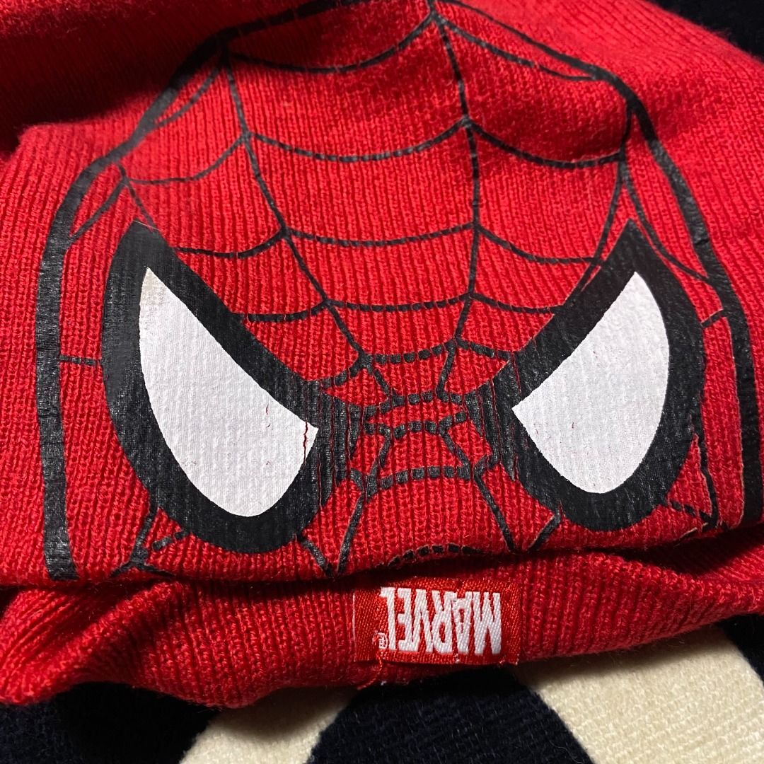 Spiderman beanie (Category: Beanies) located in Las Pinas. Submitted by all_details_posted (Listing ID 1468433378, Image 3). Description: crackprints, cut tag (pero pang adult).