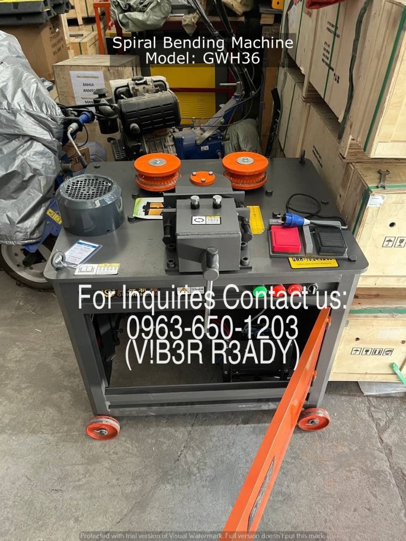 Spiral Bending Machine Model: GWH36 (Category: Other Home Furniture) located in Manila. Submitted by ramoseliza33488 (Listing ID 1468361289, Image 3). Description: .