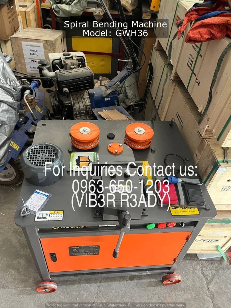 Spiral Bending Machine Model: GWH36 (Category: Other Home Furniture) located in Manila. Submitted by ramoseliza33488 (Listing ID 1468361289, Image 2). Description: .