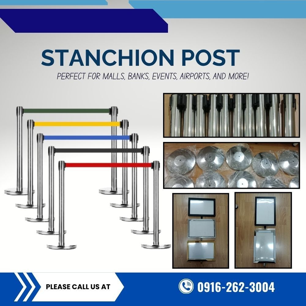 Stainless Retractable Stanchion Post Zebra Hazard Queue Barrier (Category: Everything Else Others) located in Manila. Submitted by cyrenejoye (Listing ID 1468302665, Image 1). Description: .