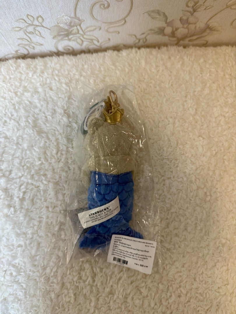 Starbucks Glamorous Creatures Mini Bearista Mermaid Keychain (Category: Character Goods) located in Quezon City. Submitted by vpauline (Listing ID 1468364981, Image 2). Description: with tag.