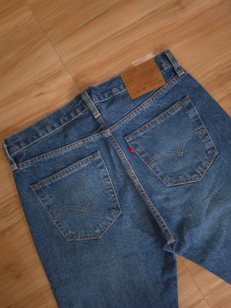 STONE WASHED Levis 501ST Premium Leather patch Slim taper (Category: Jeans) located in Manila. Submitted by vtgmdn (Listing ID 1468292958, Image 2). Description: Levis 501ST Premium Leather patch Slim taper Stone washed 3500 PHP + SF ACTUAL Dimension ➡️ 33 inches OUTSEAM ➡️ 40 inches HEM. ➡️ 7٠4 inches ‼️ No COP ‼️ No COD ‼️ No Bugos Buyer Mode of payment ☑️ Payment first ✅ Gcash ✅ Landbank ✅ Unionbank ✅ Palawan.