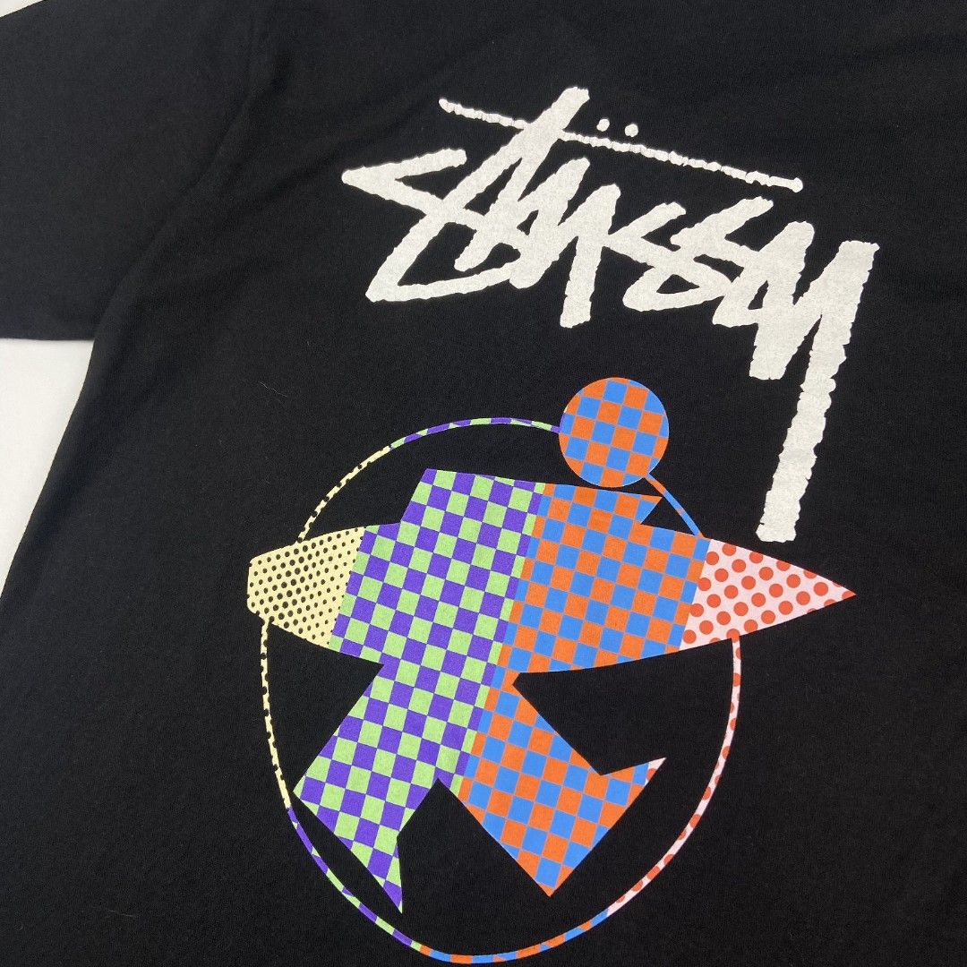 Stüssy Surfman Checker Tee (Category: Activewear) located in Antipolo. Submitted by lootersclubph (Listing ID 1468447533, Image 3). Description: Stüssy Surfman Checker Tee Small 28 Length / 18 Width Issue / s : Unnoticeable Hairlines Washed and Steamed 100% Authentic ₱ 999 negotiable.
