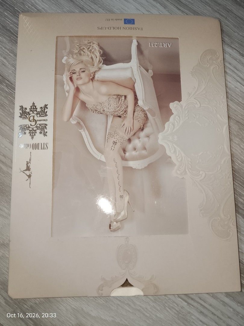 STUDIO COLLANTS NUDE HOLD UPS LYCRA STOCKINGS (Category: Undergarments & Loungewear) located in Manila. Submitted by truecrystal-1407 (Listing ID 1468407239, Image 1). Description: made in Europe.