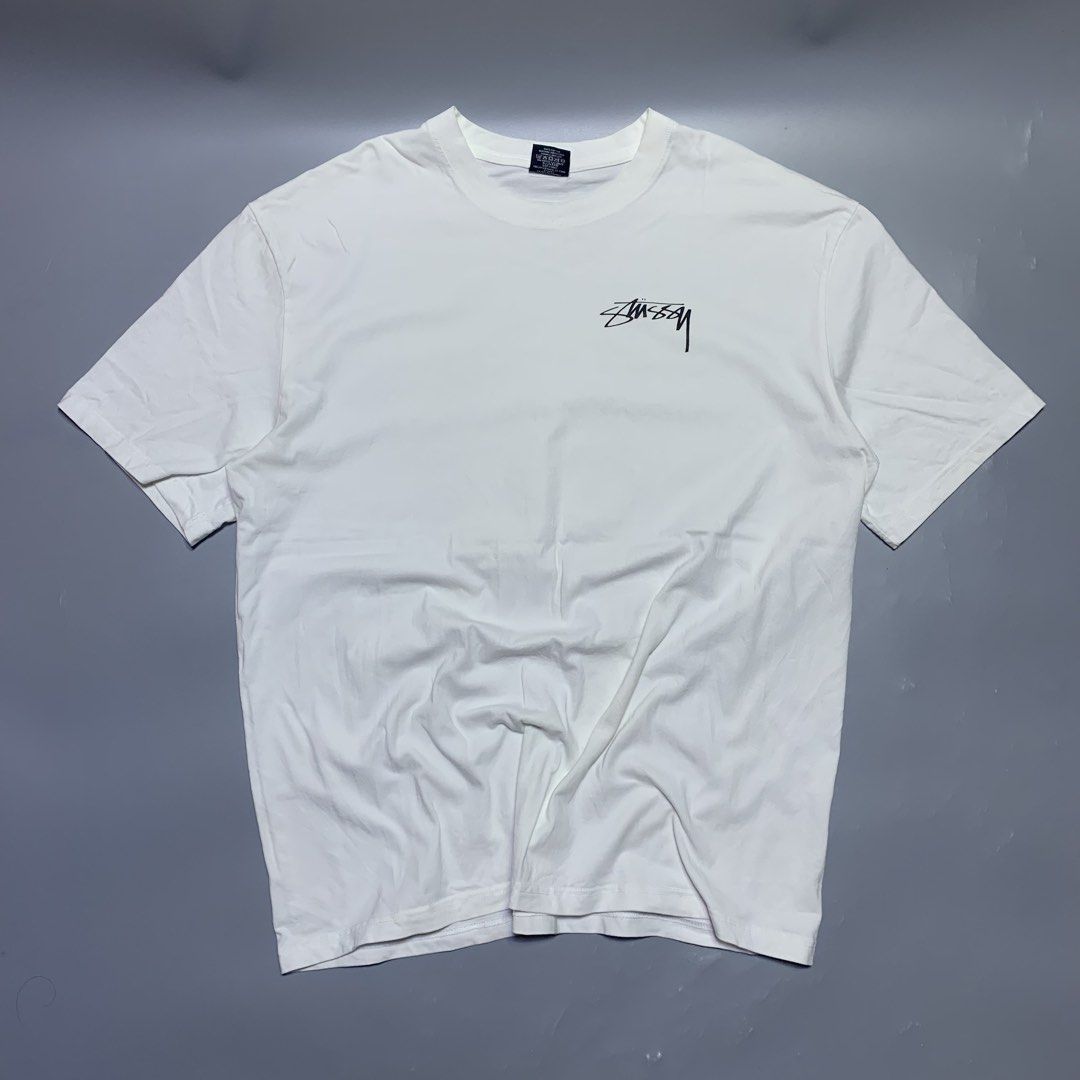 STUSSY ARACHNID PIGMENT DYED TEE (Category: Tshirts & Polo Shirts ) located in Cabanatuan. Submitted by _w2keed (Listing ID 1468476594, Image 2). Description: Size: XL (W23' x L29') Condition: 9.5/10 Color rate: 9/10 Issue/s: need rewash, pinholes on sleeve stitching (not noticeable).
