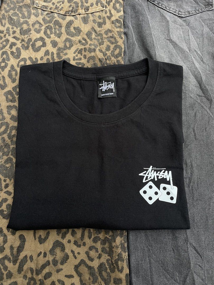 stussy dice (Category: Tshirts & Polo Shirts ) located in Manila. Submitted by heironjay140351 (Listing ID 1468358273, Image 3). Description: excellent condition coolor rate 9/10 no issue size large.