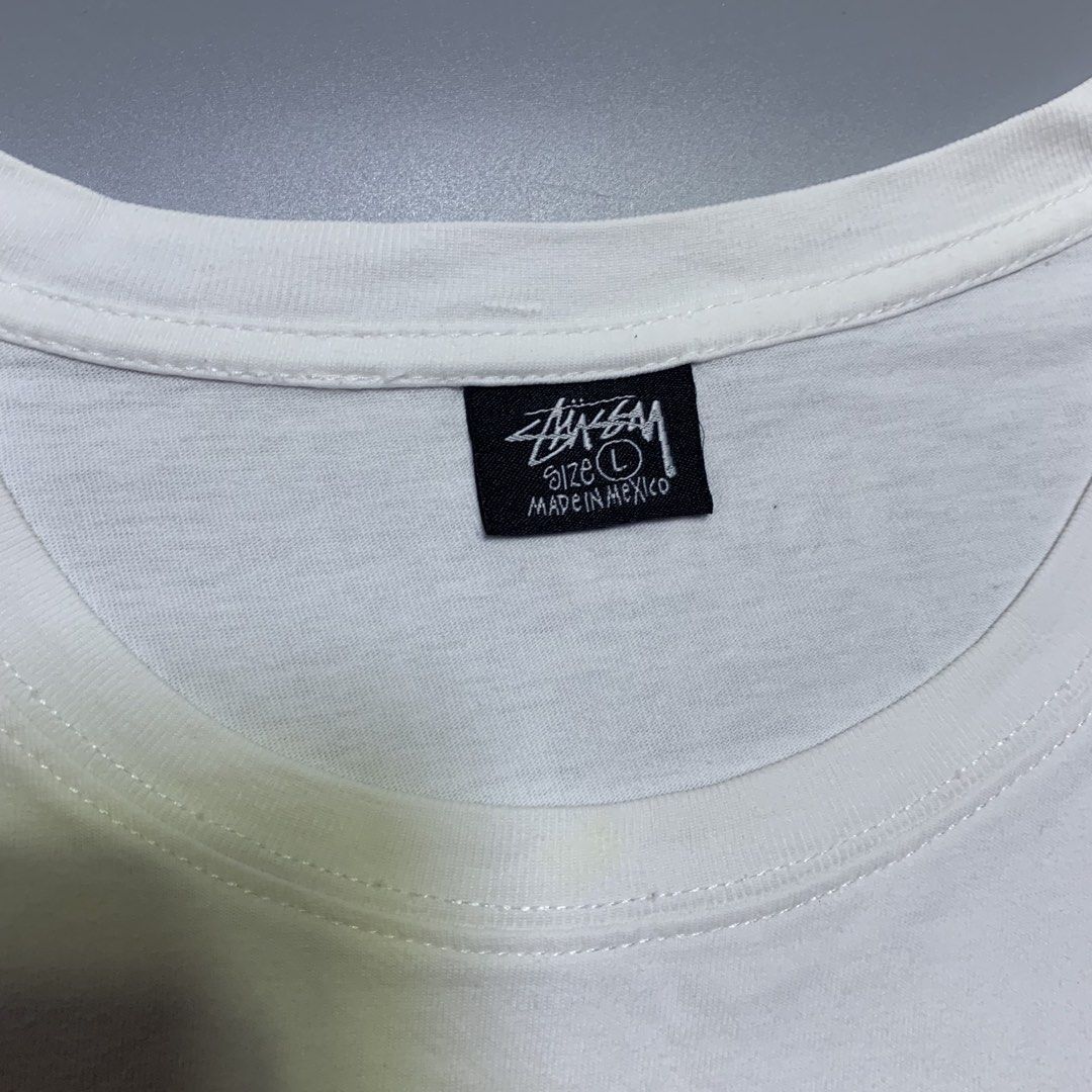 STUSSY TEST STRIKE PIGMENT DYED TEE (Category: Tshirts & Polo Shirts ) located in Cabanatuan. Submitted by _w2keed (Listing ID 1468476843, Image 3). Description: Size: L (W22' x L27') Condition: 8/10 Color rate: 9.5/10 Issue/s: minimal stains, crack/chip/fade on print.