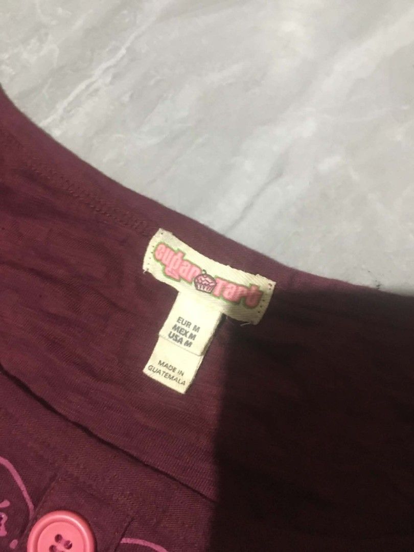 SUGAR TART Y2K FITTED SIZE M ON TAG (Category: Shirts) located in Davao. Submitted by rasthrift22 (Listing ID 1468441627, Image 3). Description: EXCELLENT CONDITION NO ISSUES NEED WASH ONLY COLOR RATE 9.8/10.
