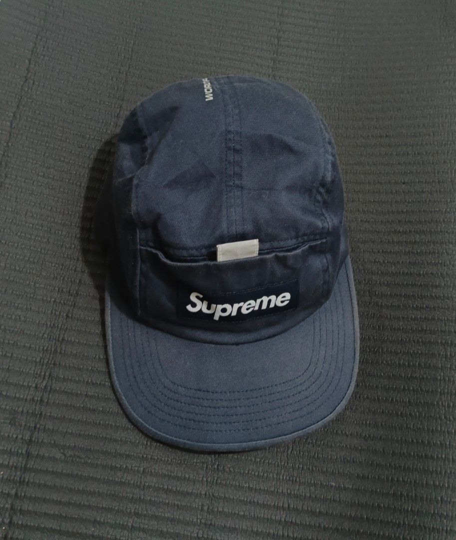 Supreme SS18 Reflective Tab Pocket 5Panel Box logo Cap (Category: Caps & Hats) located in General Santos City (Dadiangas). Submitted by silvervintage77 (Listing ID 1468413104, Image 1). Description: Supreme SS18 Reflective Tab Pocket 5Panel Box logo Cap Authentic excellent 9.5/10 color rate Size OSFA Color may Vary due to the lightning.