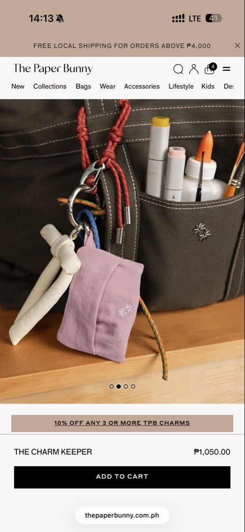 SWAP: Paper Bunny Charm Keeper (Category: Other Accessories) located in Quezon City. Submitted by eeezuuhclothes (Listing ID 1468330467, Image 2). Description: - any color :)).