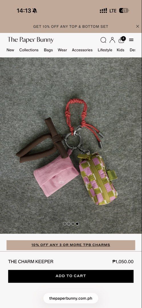 SWAP: Paper Bunny Charm Keeper (Category: Other Accessories) located in Quezon City. Submitted by eeezuuhclothes (Listing ID 1468330467, Image 3). Description: - any color :)).