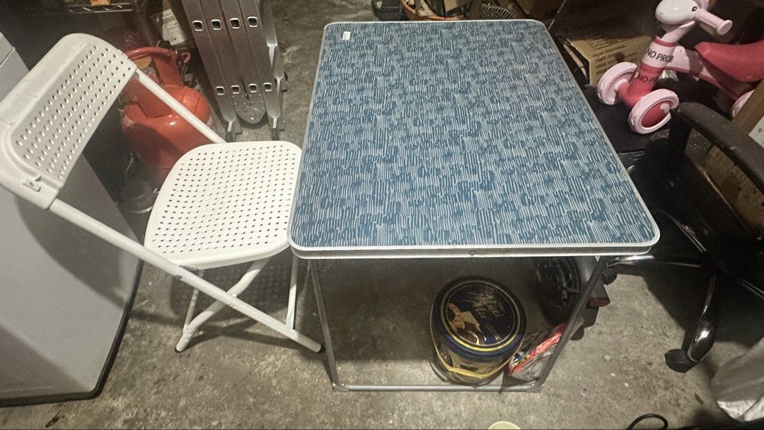 Table with chair (Category: Tables & Sets) located in Manila. Submitted by ivyfv04 (Listing ID 1468453840, Image 1). Description: Table with chair Like new No issue Las piñas loc .