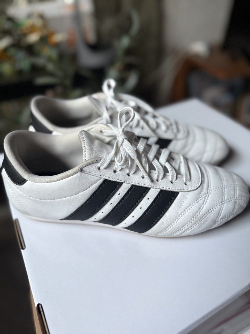 Taekwondo Shoes 8.5US W (Category: Sneakers) located in Angeles City. Submitted by elempi.declutter (Listing ID 1468335158, Image 1). Description: Used few times only Declutter Bought in Footlocker Guam Signs of usage No return, no exchange..