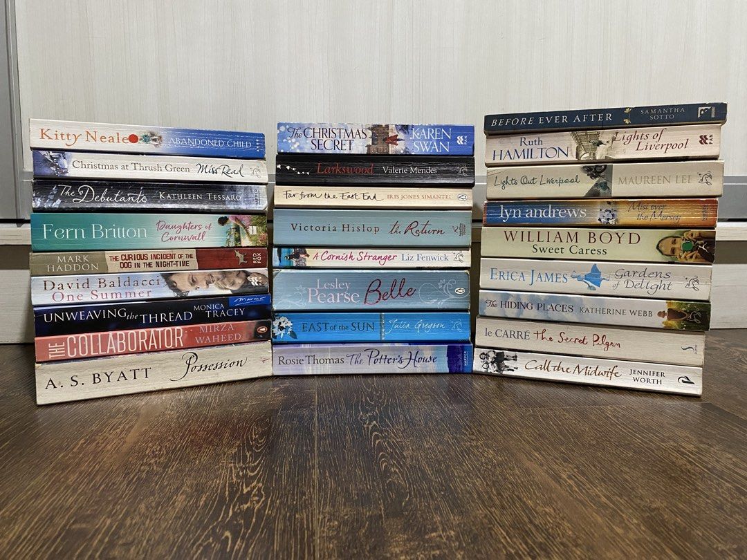 [TAKE ALL] Assorted Fiction and Non-Fiction Book Bundle (Category: Storybooks) located in Manila. Submitted by melodyonyourlips (Listing ID 1468308813, Image 1). Description: RFS: downsizing collection 📚 TAKE ALL 26 BOOKS: ₱1,100.00//₱100.00 each • Abandoned Child by Kitty Neale • Christmas At Thrush Green by Miss Read • The Debutante by Kathleen Tessaro • Daughters Of Cornwall by Fern Britton • The Curious Incident Of The Dog In The Night-time 