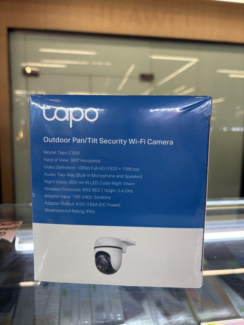 Tapo Outdoor Pan/Tilt Security Wifi Camera (Category: Security Systems & CCTV Cameras) located in Taguig. Submitted by grassyyieeebeyb (Listing ID 1468389401, Image 2). Description: Brandnew Sealed Cctv only No Memory card.