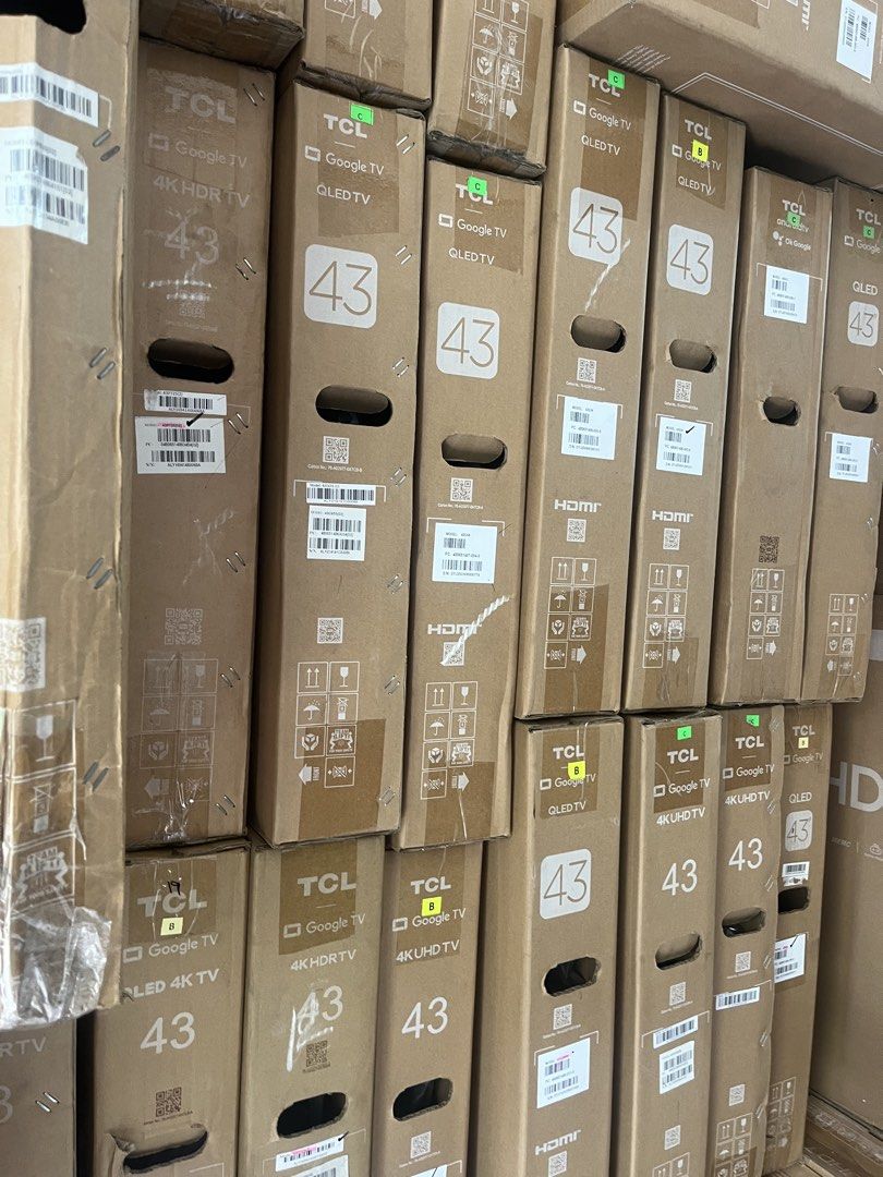 TCL warehouse sale Bodega pull Out (Category: TV) located in San Juan City. Submitted by jbmappstrader (Listing ID 1468439622, Image 3). Description: TCL bodega pull out / Bodega sale Some may have old box (but presentable) Wala kang mga stand pero free wall bracket Bodega pull out units not used mga pinag phase out-tan sa mall kaya bagsak presyo na not used units Pickup available Cod add minimal shipping fee available sizes 32, 40, 43, 50, 55, 6