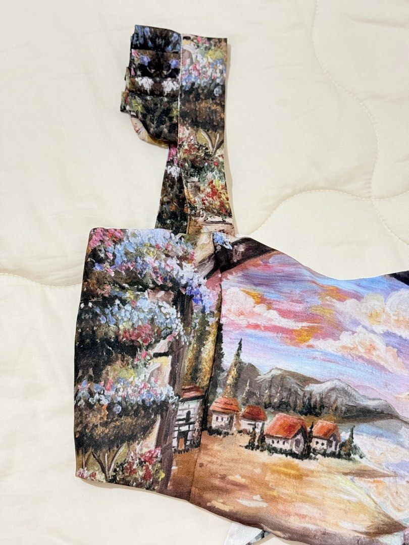 TCPF Leana Ruffles Strap Top (Category: Shirts) located in Naga. Submitted by talaaa_ (Listing ID 1468498996, Image 3). Description: •Size S •RFS: Decluttering [ + gained weight already :( ] •NEVER USED •ㅤSweetheart neckline, wide ruffled straps, & self-tie back knot ㅤ♡ perfect for beach holiday!! SF shall be shouldered by buyer.