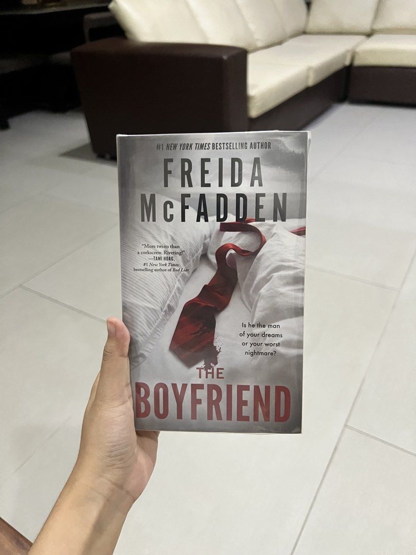 The Boyfriend by Freida McFadden (Category: Storybooks) located in Bustos. Submitted by donitarose96329 (Listing ID 1468427978, Image 1). Description: Book Details 📚 * Bought from Fully Booked * Bought for 671 Condition ✨ * Like new / super excellent condition * I’m very germaphobic, so this has been kept extremely clean at all times * Always stored and carried in a book sleeve.