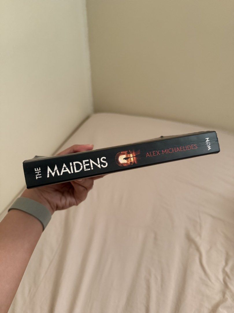 The Maidens by Alex Michaelides paperback book (Category: Storybooks) located in Taguig. Submitted by purelyprelovedgems (Listing ID 1467626334, Image 3). Description: - Title: The Maidens by Alex Michaelides - Genre: Dark psychological thriller (Cambridge University setting) - Format: Paperback, read only once - Condition: Pages are clean and fully intact .