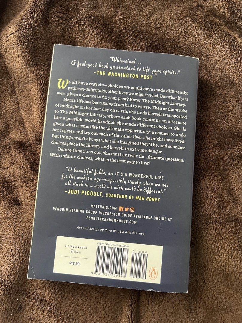 The Midnight Library by Matt Haig (Category: Storybooks) located in Rizal. Submitted by cristetaa (Listing ID 1468497941, Image 2). Description: Pre-loved book. I have 2 copies so selling this one. Please manage your expectations. MOP: gc@ash, UB MOD: GGX, Lalamove No rush shipping please. I can only ship on weekends..