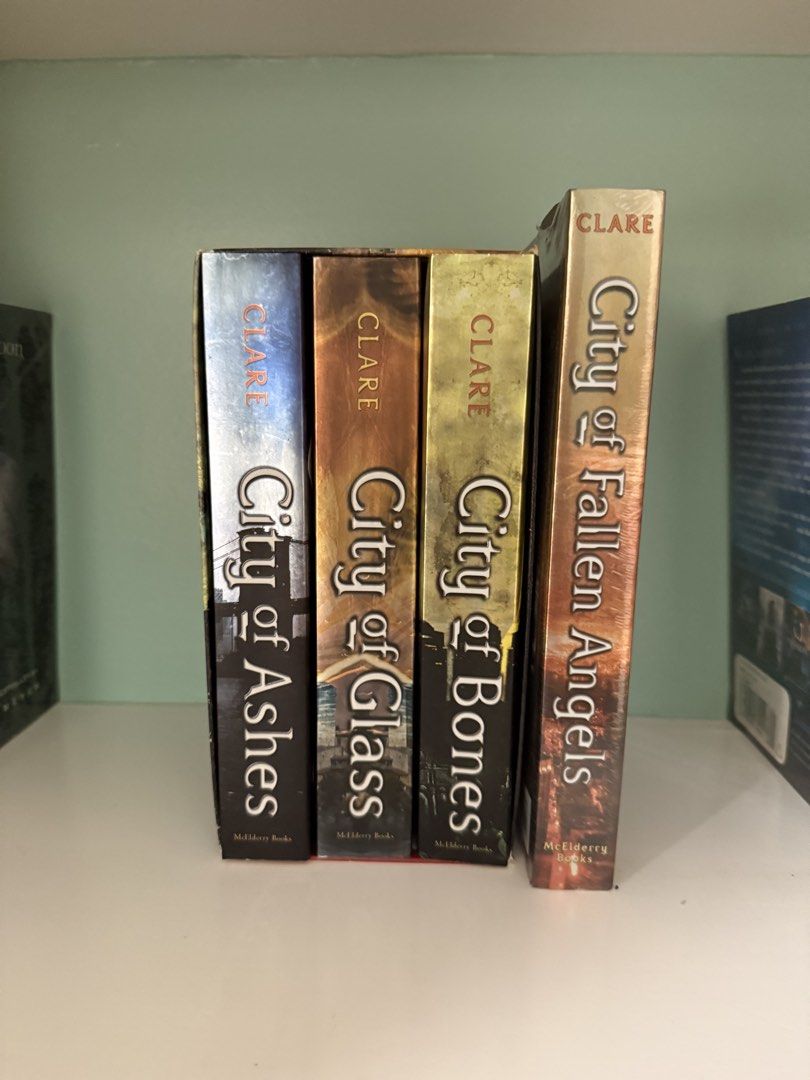 [take all] The Mortal Instruments Books Set (Category: Storybooks) located in Balanga. Submitted by liiiizzzzzzzzz (Listing ID 1468322252, Image 1). Description: - Set of 4 books: City of Bones, City of Ashes, City of Glass, and City of Fallen Angels - Author: Cassandra Clare - message me for the condition and other picture of the books.