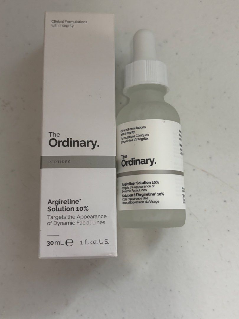 THE ORDINARY PEPTIDE ARGIRELINE SOLUTION (Category: Face Care) located in San Juan City. Submitted by cashfrancefashioncosmetics_ph (Listing ID 1468283962, Image 2). Description: THE ORDINARY PEPTIDE ARGIRELINE SOLUTION the target the appearance of dynamic Facial lines 30ml .