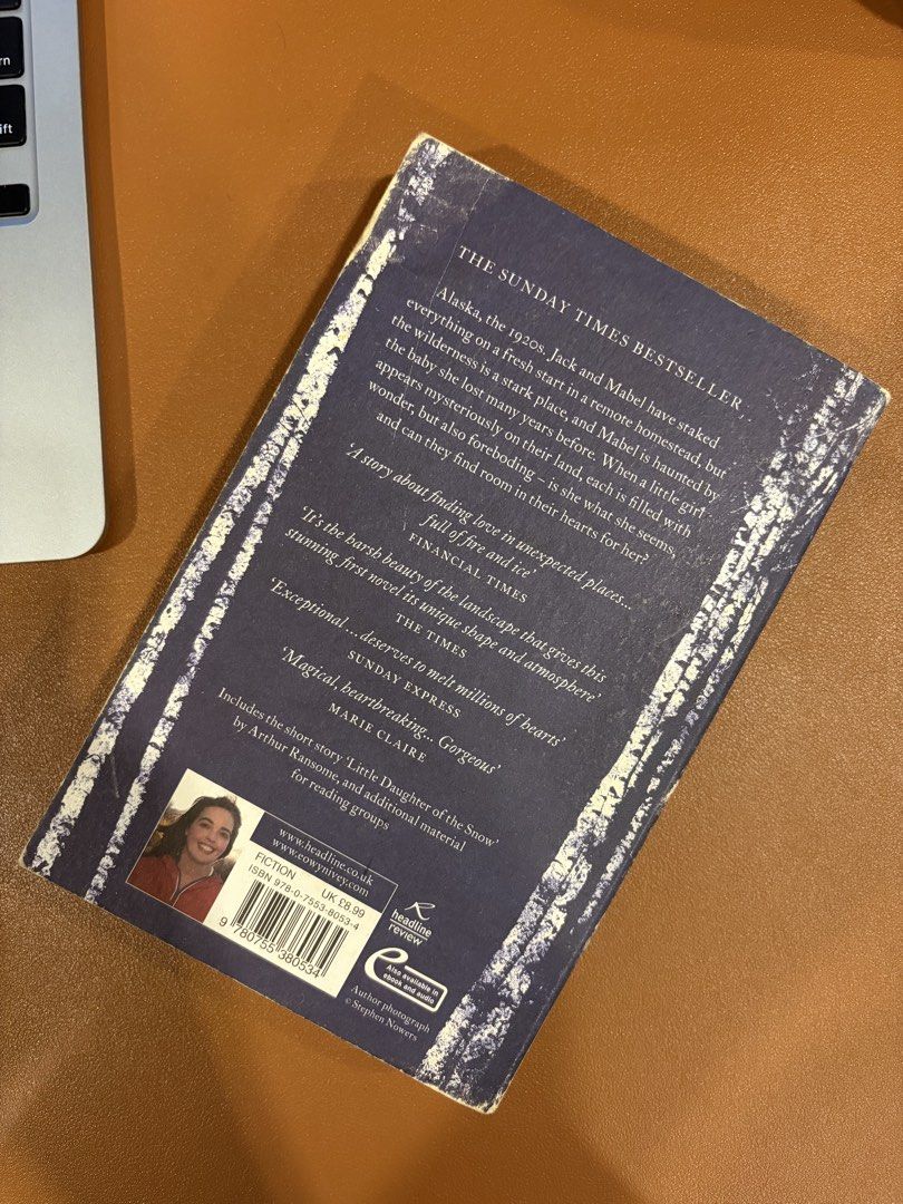 The Snow Child by Eowyn Ivey Paperback Novel (Category: Storybooks) located in Cebu City. Submitted by gwyiener (Listing ID 1468462367, Image 2). Description: - Title: The Snow Child by Eowyn Ivey - Edition: Sunday Times bestseller and Pulitzer Prize finalist - Genre: Historical fiction set in 1920s Alaska about a homestead couple and a mysterious girl - Bonus: Includes the short story 'Little Daughter of the Snow' - Condition: Paperback with cle
