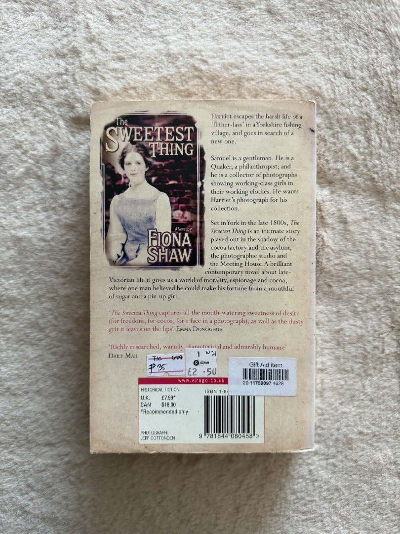 The Sweetest Thing - Fiona Shaw (Category: Storybooks) located in Santiago. Submitted by bookworm_club (Listing ID 1468328066, Image 2). Description: 📚no cancellation, return or exchange. 📚secondhand books. some books are in good condition while some has minimal flaws (foxing, creases, dog-eared pages, etc.) 📚reasonable haggling is allowed. 💰MOP: For same day pickup - CASH & BANK TRANSFER For shipping or scheduled pickup - BANK TRANSFER 🚚MOD