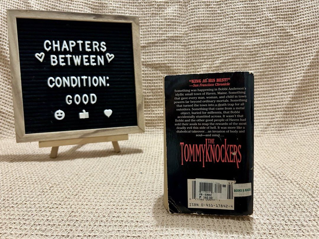 The Tommy Knockers | Stephen King (Category: Storybooks) located in Paranaque City. Submitted by chapters_between (Listing ID 1468432931, Image 2). Description: .