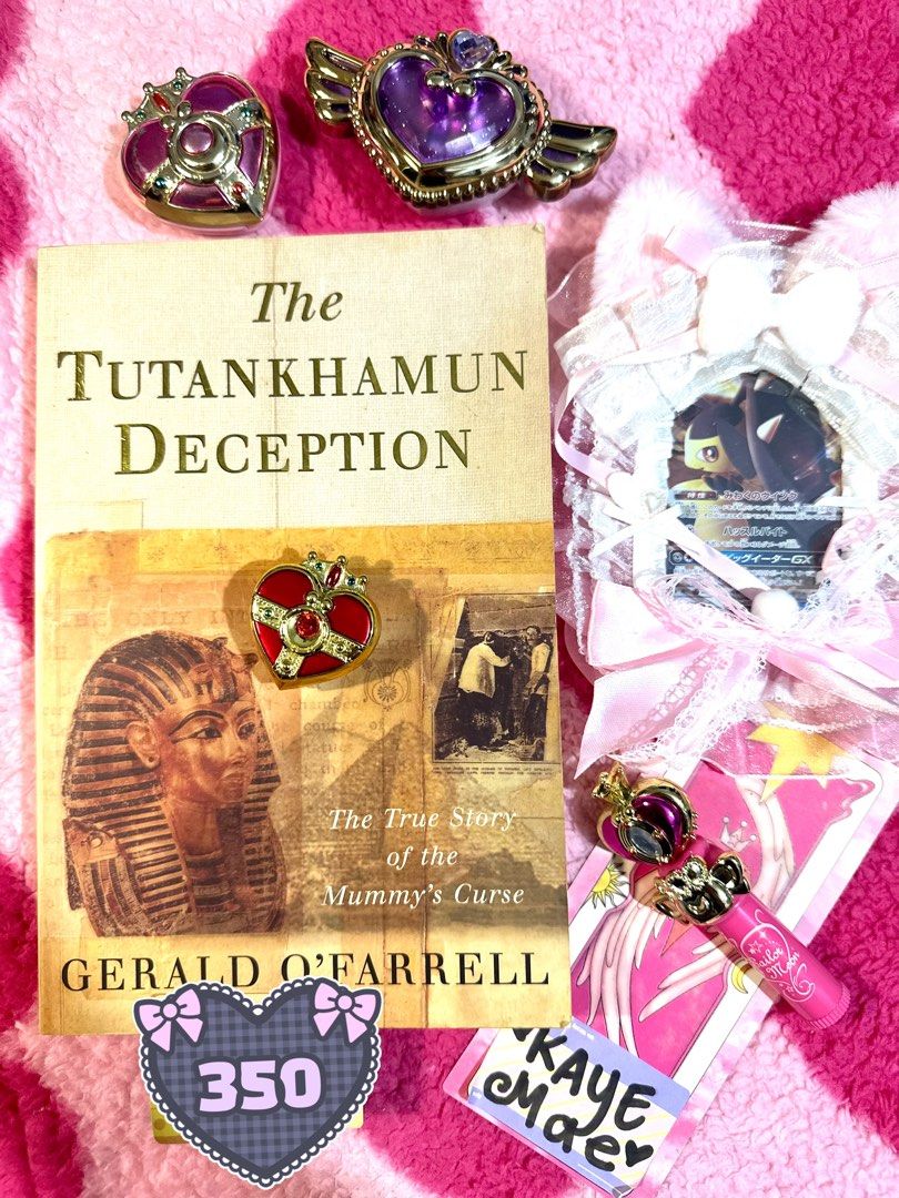The Tutankhamun Deception book and Sailor Moon accessories bundle (Category: Storybooks) located in Adams. Submitted by precurekaei (Listing ID 1468363173, Image 1). Description: - Title: The Tutankhamun Deception by Gerald O'Farrell (Paperback).