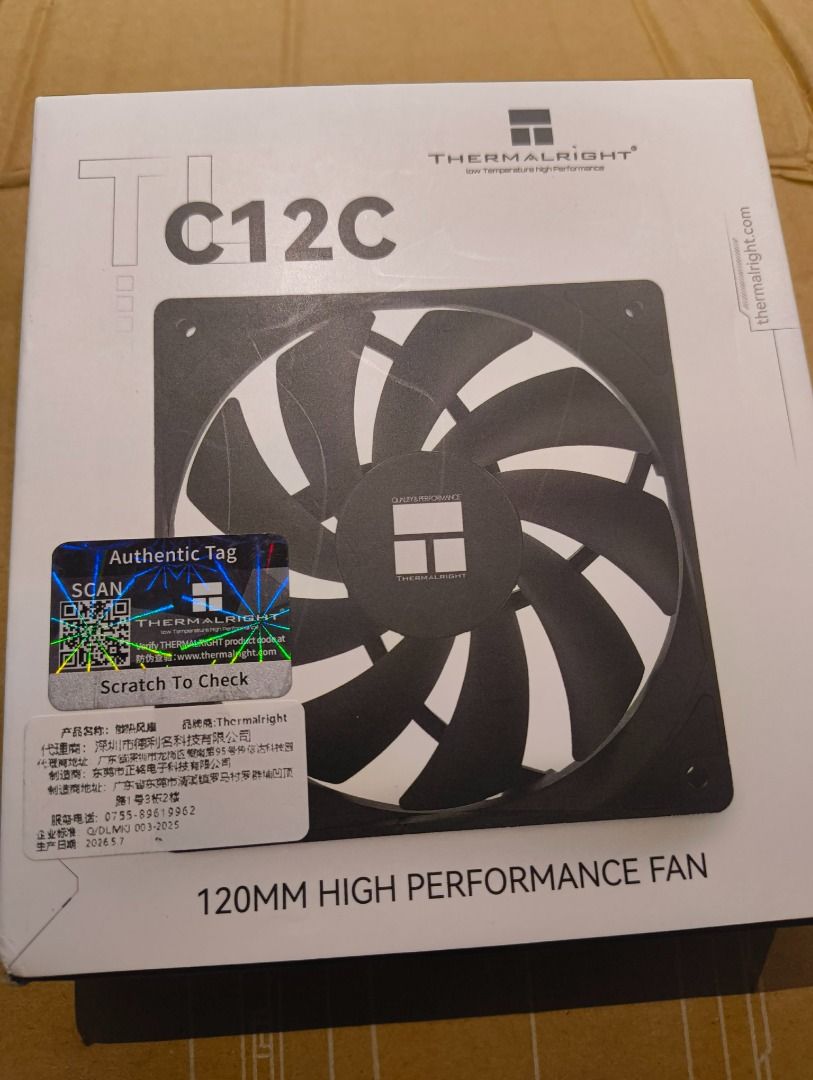 Thermalright TL-C12C 120mm High Performance Fan (Category: Computer Parts) located in General Trias. Submitted by iclaw19 (Listing ID 1468409161, Image 1). Description: Selling my TL-C12C 120mm fan. Used as an exhaust. Like new and comes with the box. Brandnew price is 400, selling for 200. Located in General Trias Cavite..