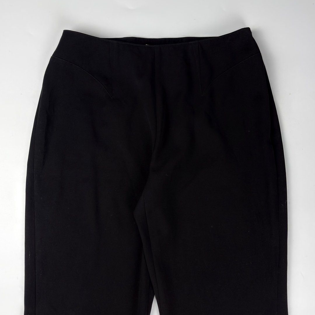 Thierry Mugler - Lace Hem Trouser Pants (Category: Luxury Apparel) located in Bacolod City. Submitted by cast.archives (Listing ID 1468293976, Image 2). Description: Thierry Mugler - Lace Hem Trouser Pants Waist:26-27" Length: 39" Inseam: 29" Leg opening: 6.5" Condition: Excellent Flaw: Normal sign of wear.